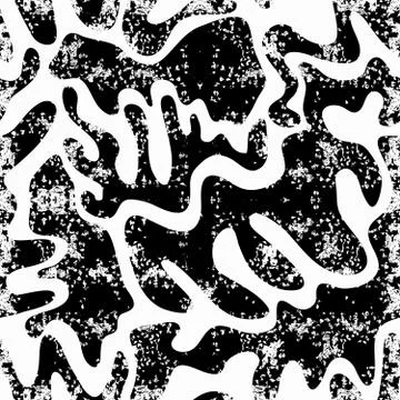 Seamless monochrome abstract pattern on a white background. High-quality vect 스톡 일러스트