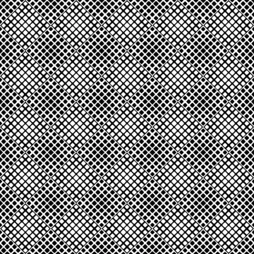 Seamless monochrome abstract rounded square pattern background Stockillustratie