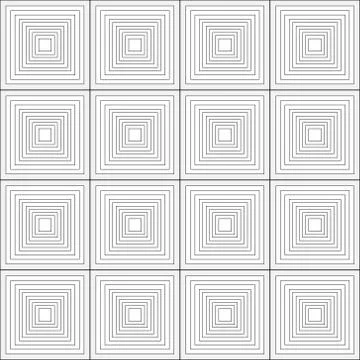 Seamless monochrome abstract square pattern background vector Illustrazione stock