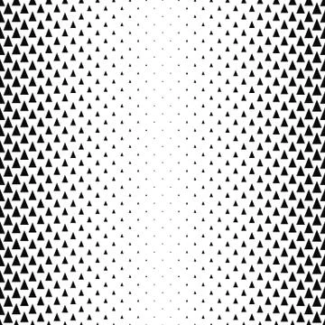 Seamless monochrome abstract triangle pattern Stock Illustration