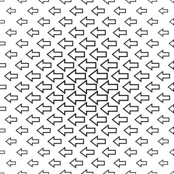 Seamless monochrome arrow pattern Stock Illustration