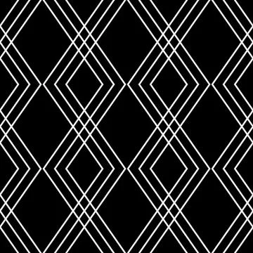 Seamless monochrome background, squarish pattern. Vector art. Stock Illustration