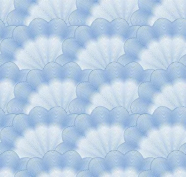 Seamless monochrome blue pattern. Vector Stock Illustration