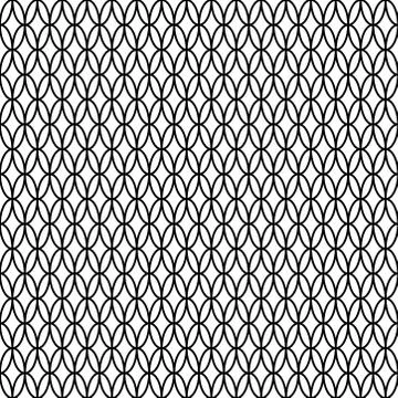 Seamless monochrome circle pattern design. circular grid decorative illustrat Stockillustratie