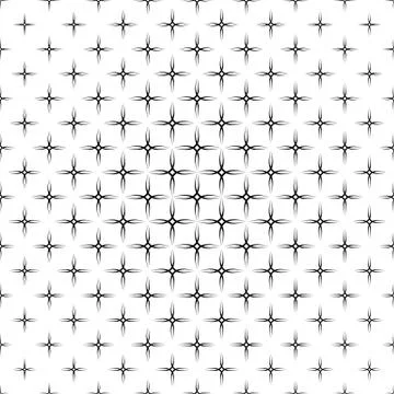 Seamless monochrome curved line pattern Stock Illustration