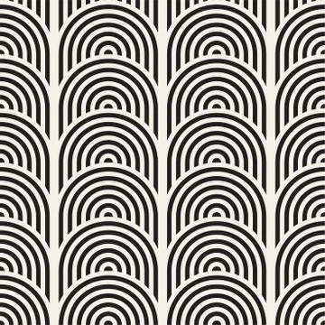 Seamless monochrome geometric pattern. Abstract geometric background. Styli.. Illustrazione stock