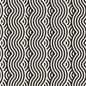 Seamless monochrome geometric pattern. Abstract geometric background. Styli.. Stock Illustration