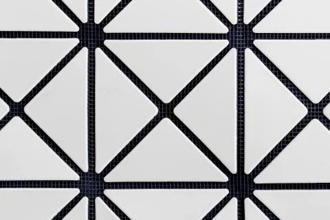 Seamless Monochrome Geometric Pattern Stock Photos