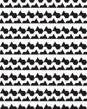 Seamless monochrome  geometric polygons patterns Stock Illustration