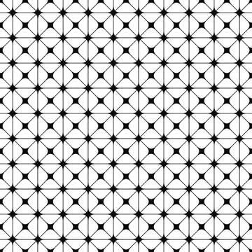 Seamless monochrome grid pattern design Ilustração Stock
