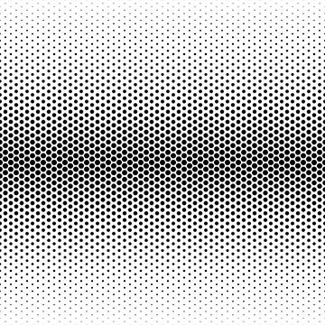 Seamless monochrome Halftone pattern Illustrazione stock