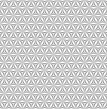Seamless monochrome hexagonal pattern 스톡 일러스트
