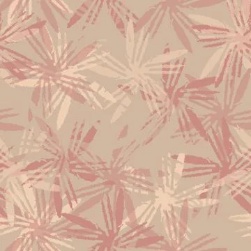 Seamless monochrome mixed flower pattern background , greeting card or fabric Stock Illustration