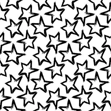 Seamless monochrome pattern of abstract elements 库存插图