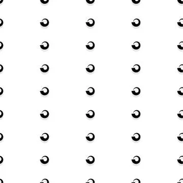 Seamless monochrome pattern, background. Editable vector art. Stock Illustration