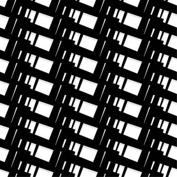Seamless monochrome pattern, background. Editable vector art. Stock Illustration
