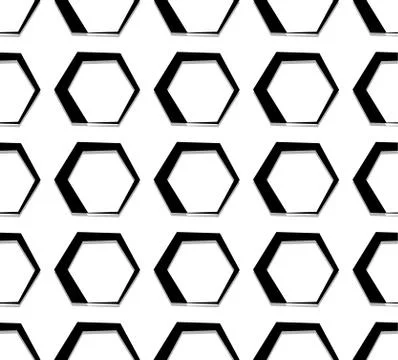 Seamless monochrome pattern, background. Editable vector art. Stock Illustration