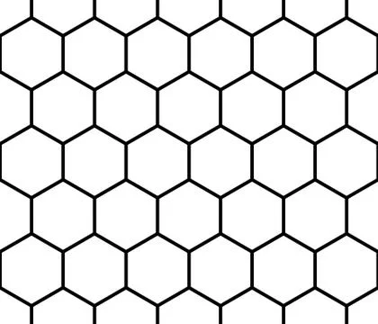 Seamless monochrome pattern, background with octagon shapes. Stock Illustration
