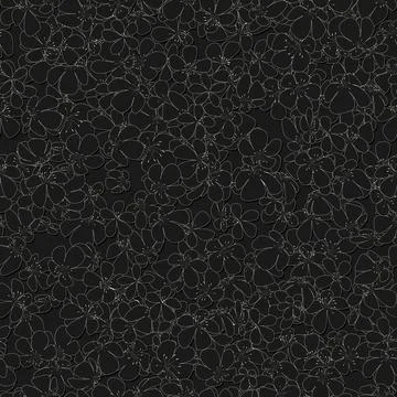 Seamless monochrome pattern with flowers Seamless black and white pattern ... Stock Photos