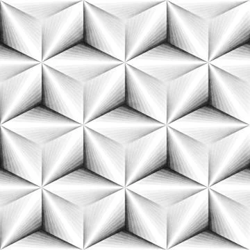 Seamless Monochrome Pattern. Grungy Geometric Shapes Tiling. 库存插图