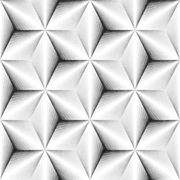 Seamless Monochrome Pattern. Grungy Geometric Shapes Tiling. 스톡 일러스트