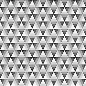 Seamless Monochrome Pattern. Grungy Geometric Shapes Tiling. Illustrazione stock