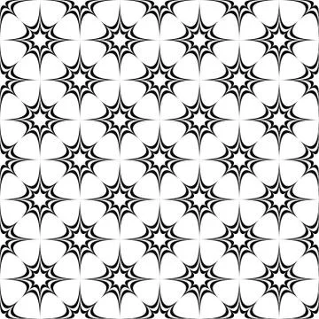 Seamless monochrome pattern from stars Ilustración de archivo