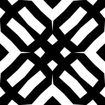 Seamless monochrome pattern tiling. Graphic modern backgroung. Black and whit Illustrazione stock