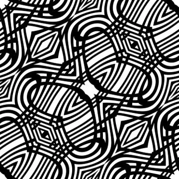 Seamless monochrome pattern tiling. Textile swatch for cloth, blanket, carpet Stock Illustration
