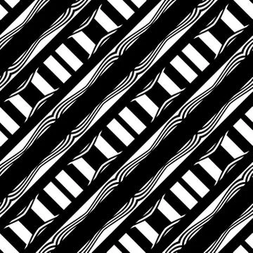 Seamless monochrome pattern tiling. Textile swatch for cloth, blanket, carpet Stock Illustration