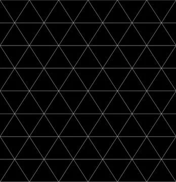Seamless monochrome pattern with triangles, rhomb or octagon shapes. Grid, me Stock Illustration