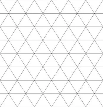 Seamless monochrome pattern with triangles, rhomb or octagon shapes. Grid, me Stock Illustration
