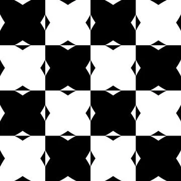 Seamless monochrome pattern with X shape, intersecting, crossing lines. Repea Stock Illustration
