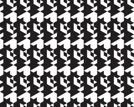 Seamless  monochrome   patterns Stock Illustration
