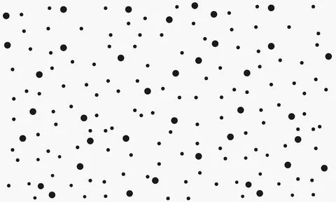 Seamless monochrome polka dot pattern. Dotted background. Stock Illustration