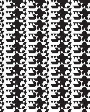 Seamless of monochrome polygonal Stock Illustration