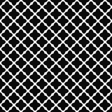 Seamless monochrome rounded shape pattern design Stock Illustration