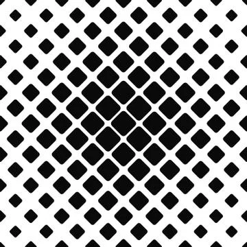 Seamless monochrome rounded square pattern Stock Illustration