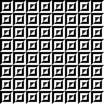 Seamless monochrome square pattern. black and white seamless pattern. Stock Illustration