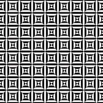 Seamless monochrome square pattern. black and white seamless pattern. Stock Illustration
