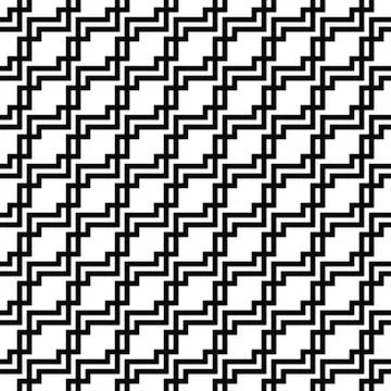 Seamless monochrome squared line pattern Illustrazione stock