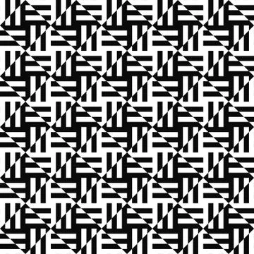 Seamless monochrome stripe pattern イラスト素材
