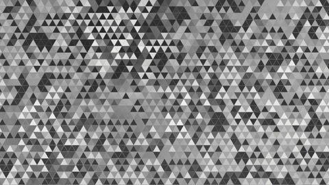 Seamless monochrome triangle pattern background in grey tones Stock Footage 333134014