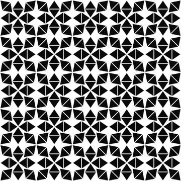Seamless monochrome triangle pattern background Illustrazione stock