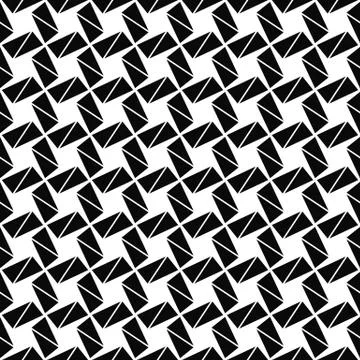 Seamless monochrome triangle pattern background Illustrazione stock