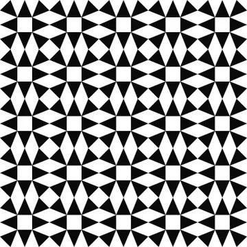 Seamless monochrome triangle pattern background Illustrazione stock