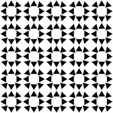 Seamless monochrome triangle pattern background Illustrazione stock