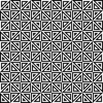 Seamless monochrome triangle pattern design Stock Illustration