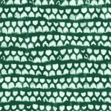 Seamless monochrome watercolor texture pattern illustration. Green abstract  Stock Illustration