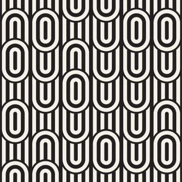 Seamless monochrome waving pattern. Abstract stripy background. Vector irre.. Illustrazione stock